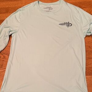 Reel Life Mint Green Long Sleeve Shirt See photos for back design Size L
